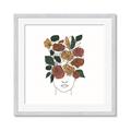 Picture of Fashion Floral Girl  _GroupedProduct_Square_Framed_Matted_