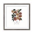 Picture of Fashion Floral Girl  _GroupedProduct_Square_Framed_Matted_