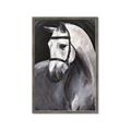 Picture of Soft Horse _GroupedProduct_Rectangle_Portrait_Framed_Matted_