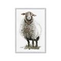 Picture of Watercolour Sheep  _GroupedProduct_Rectangle_Portrait_Framed_Matted_