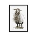 Picture of Watercolour Sheep  _GroupedProduct_Rectangle_Portrait_Framed_Matted_
