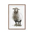 Picture of Watercolour Sheep  _GroupedProduct_Rectangle_Portrait_Framed_Matted_