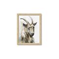 Picture of Watercolour Ram  _GroupedProduct_Rectangle_Portrait_Framed_Matted_