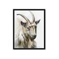 Picture of Watercolour Ram  _GroupedProduct_Rectangle_Portrait_Framed_Matted_