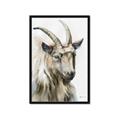Picture of Watercolour Ram  _GroupedProduct_Rectangle_Portrait_Framed_Matted_
