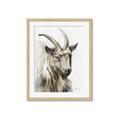 Picture of Watercolour Ram  _GroupedProduct_Rectangle_Portrait_Framed_Matted_