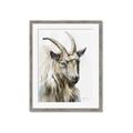Picture of Watercolour Ram  _GroupedProduct_Rectangle_Portrait_Framed_Matted_