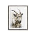 Picture of Watercolour Ram  _GroupedProduct_Rectangle_Portrait_Framed_Matted_