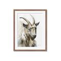 Picture of Watercolour Ram  _GroupedProduct_Rectangle_Portrait_Framed_Matted_