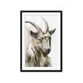 Picture of Watercolour Ram  _GroupedProduct_Rectangle_Portrait_Framed_Matted_