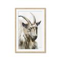Picture of Watercolour Ram  _GroupedProduct_Rectangle_Portrait_Framed_Matted_