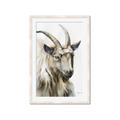 Picture of Watercolour Ram  _GroupedProduct_Rectangle_Portrait_Framed_Matted_
