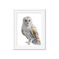 Picture of Watercolour Owl  _GroupedProduct_Rectangle_Portrait_Framed_Matted_