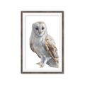 Picture of Watercolour Owl  _GroupedProduct_Rectangle_Portrait_Framed_Matted_