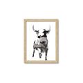 Picture of Ink Bull  _GroupedProduct_Rectangle_Portrait_Framed_Matted_