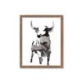 Picture of Ink Bull  _GroupedProduct_Rectangle_Portrait_Framed_Matted_