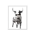 Picture of Ink Bull  _GroupedProduct_Rectangle_Portrait_Framed_Matted_