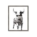 Picture of Ink Bull  _GroupedProduct_Rectangle_Portrait_Framed_Matted_