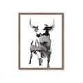 Picture of Ink Bull  _GroupedProduct_Rectangle_Portrait_Framed_Matted_