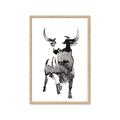 Picture of Ink Bull  _GroupedProduct_Rectangle_Portrait_Framed_Matted_
