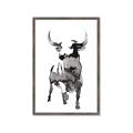 Picture of Ink Bull  _GroupedProduct_Rectangle_Portrait_Framed_Matted_
