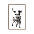 Picture of Ink Bull  _GroupedProduct_Rectangle_Portrait_Framed_Matted_