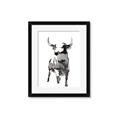Picture of Ink Bull  _GroupedProduct_Rectangle_Portrait_Framed_Matted_