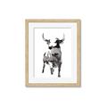 Picture of Ink Bull  _GroupedProduct_Rectangle_Portrait_Framed_Matted_