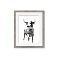 Picture of Ink Bull  _GroupedProduct_Rectangle_Portrait_Framed_Matted_