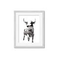 Picture of Ink Bull  _GroupedProduct_Rectangle_Portrait_Framed_Matted_