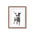 Picture of Ink Bull  _GroupedProduct_Rectangle_Portrait_Framed_Matted_