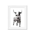Picture of Ink Bull  _GroupedProduct_Rectangle_Portrait_Framed_Matted_