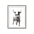 Picture of Ink Bull  _GroupedProduct_Rectangle_Portrait_Framed_Matted_