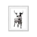 Picture of Ink Bull  _GroupedProduct_Rectangle_Portrait_Framed_Matted_