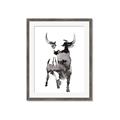 Picture of Ink Bull  _GroupedProduct_Rectangle_Portrait_Framed_Matted_