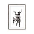 Picture of Ink Bull  _GroupedProduct_Rectangle_Portrait_Framed_Matted_