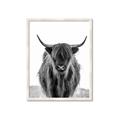 Picture of B&W Highland _GroupedProduct_Rectangle_Portrait_Photography _GroupedProduct_Rectangle_Portrait_Framed_Matted_