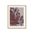 Picture of Leafy Brown _GroupedProduct_Rectangle_Portrait_Framed_Matted_