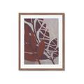 Picture of Leafy Brown _GroupedProduct_Rectangle_Portrait_Framed_Matted_