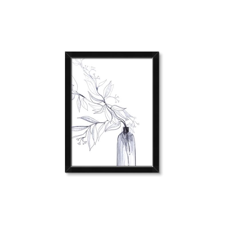 Picture of Flowering Tree Twigs I _GroupedProduct_Rectangle_Portrait_Framed_Matted_