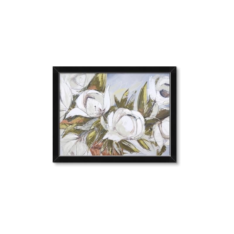 Picture of Avocado Green Leaves  _GroupedProduct_Rectangle_Landscape_Framed_Matted_