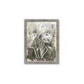 Picture of Brown & White Flower I  _GroupedProduct_Rectangle_Portrait_Framed_Matted_