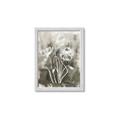 Picture of Brown & White Flower I  _GroupedProduct_Rectangle_Portrait_Framed_Matted_