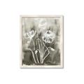 Picture of Brown & White Flower I  _GroupedProduct_Rectangle_Portrait_Framed_Matted_