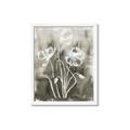 Picture of Brown & White Flower I  _GroupedProduct_Rectangle_Portrait_Framed_Matted_