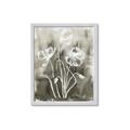 Picture of Brown & White Flower I  _GroupedProduct_Rectangle_Portrait_Framed_Matted_