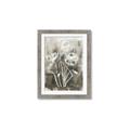 Picture of Brown & White Flower I  _GroupedProduct_Rectangle_Portrait_Framed_Matted_
