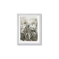 Picture of Brown & White Flower I  _GroupedProduct_Rectangle_Portrait_Framed_Matted_