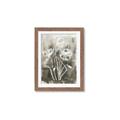 Picture of Brown & White Flower I  _GroupedProduct_Rectangle_Portrait_Framed_Matted_
