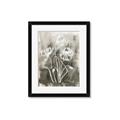Picture of Brown & White Flower I  _GroupedProduct_Rectangle_Portrait_Framed_Matted_